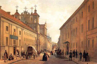 Domininkonų gatvė 1850 metais