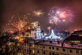 Naujų 2020-tų sutikimas ant krano Naujų 2020-tų sutikimas ant krano