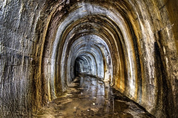 Regenwurmlager - tunelis su nuosėdomis